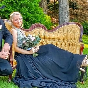 Jovani 24872 2 piece gown Black